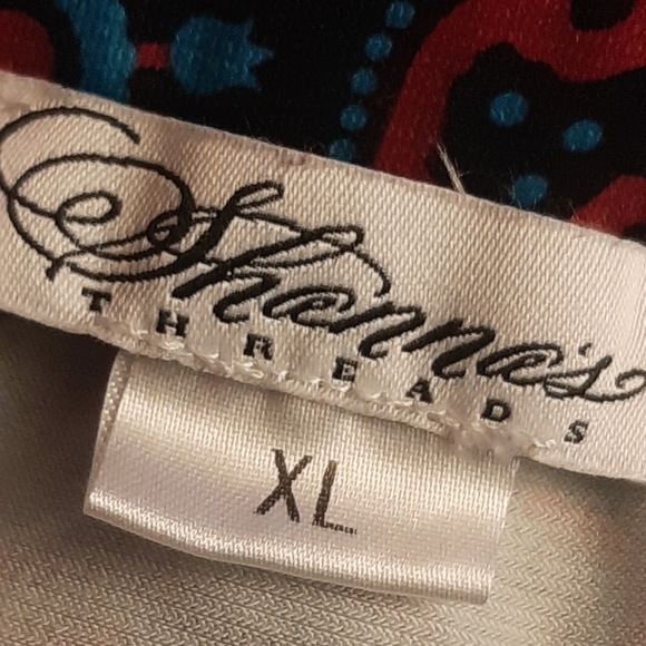 Shanas Threads Multicolored Ruffled Skirt Size:XL - Picture 3 of 4